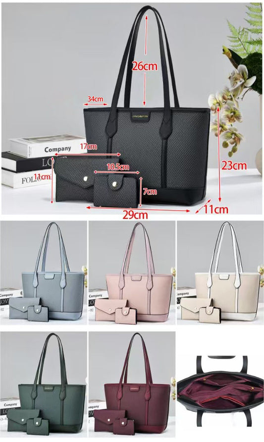 Combo con bolso tote espacioso