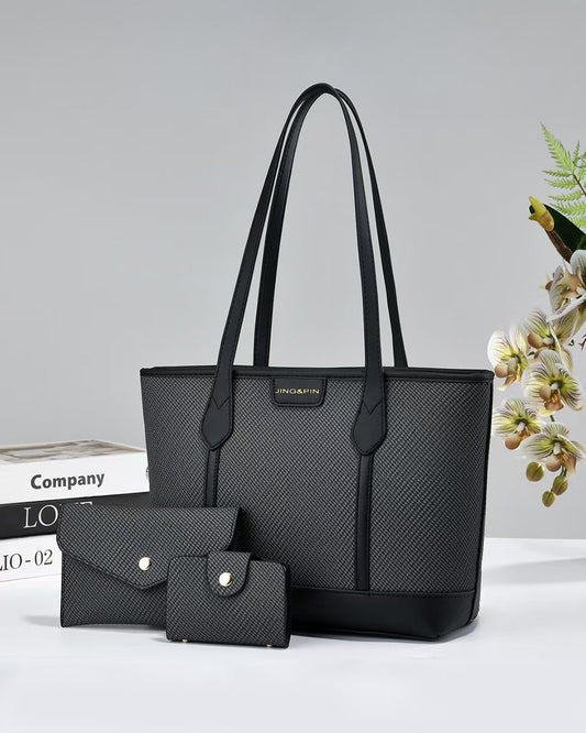 Combo con bolso tote espacioso