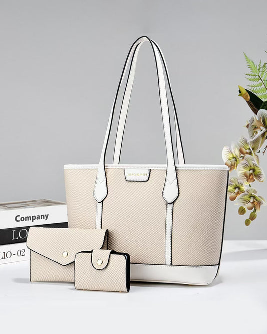 Combo con bolso tote espacioso