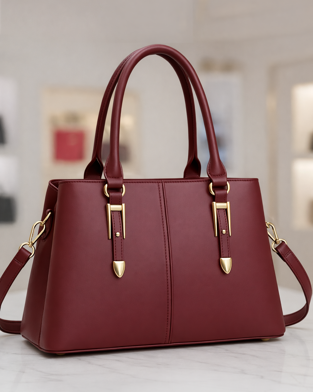 Caretra mediana con detalles en dorado