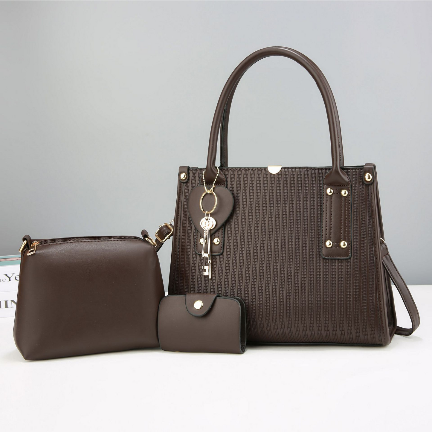 Set de 3 Piezas con Bolso Mediano para la Mujer Moderna