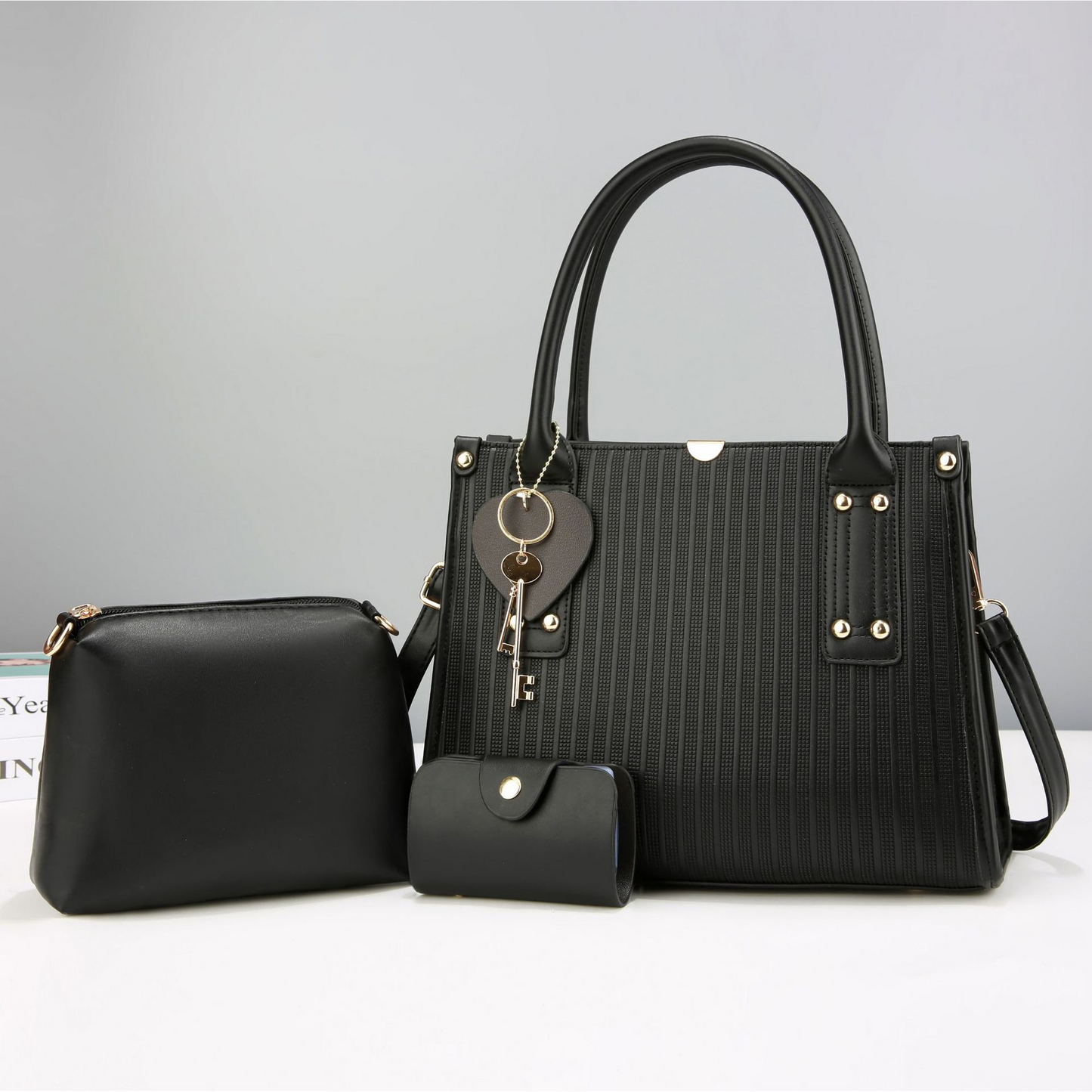 Set de 3 Piezas con Bolso Mediano para la Mujer Moderna