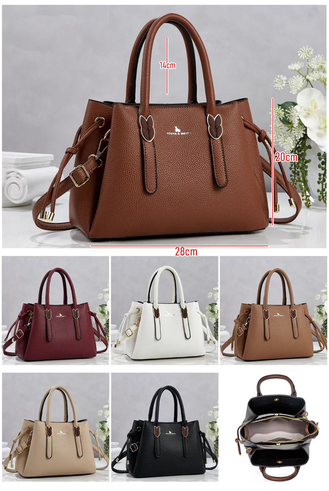 Cartera coqueta de tamaño mediano