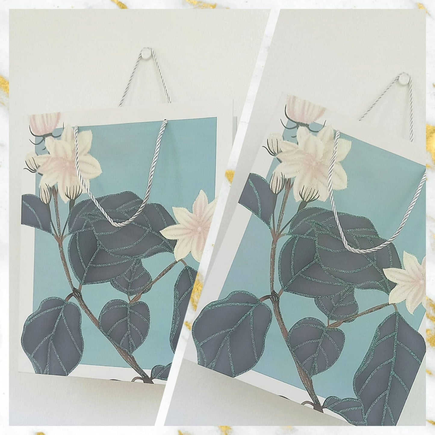 Bolsa de regalo en papel mediana • 26cm largo x 32cm alto