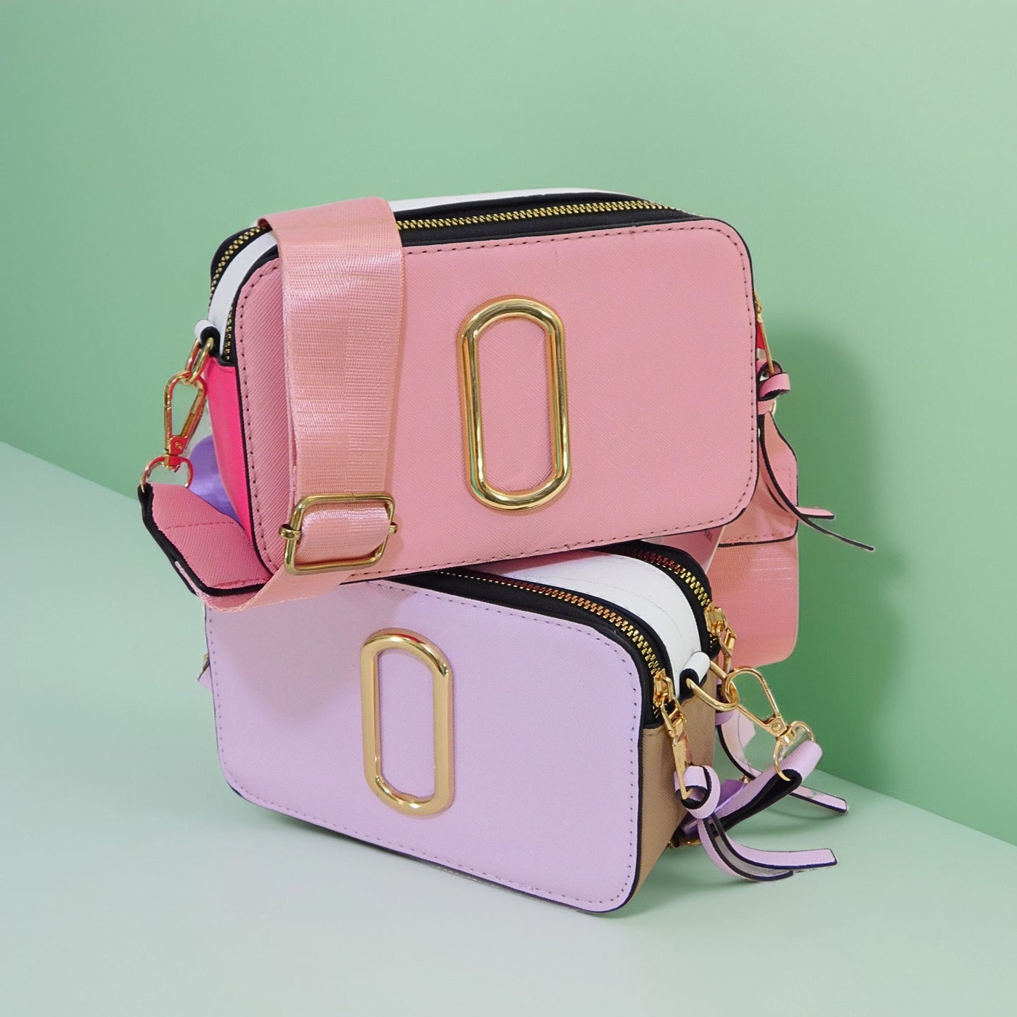Black Friday • Crossbody colorido con doble zipper